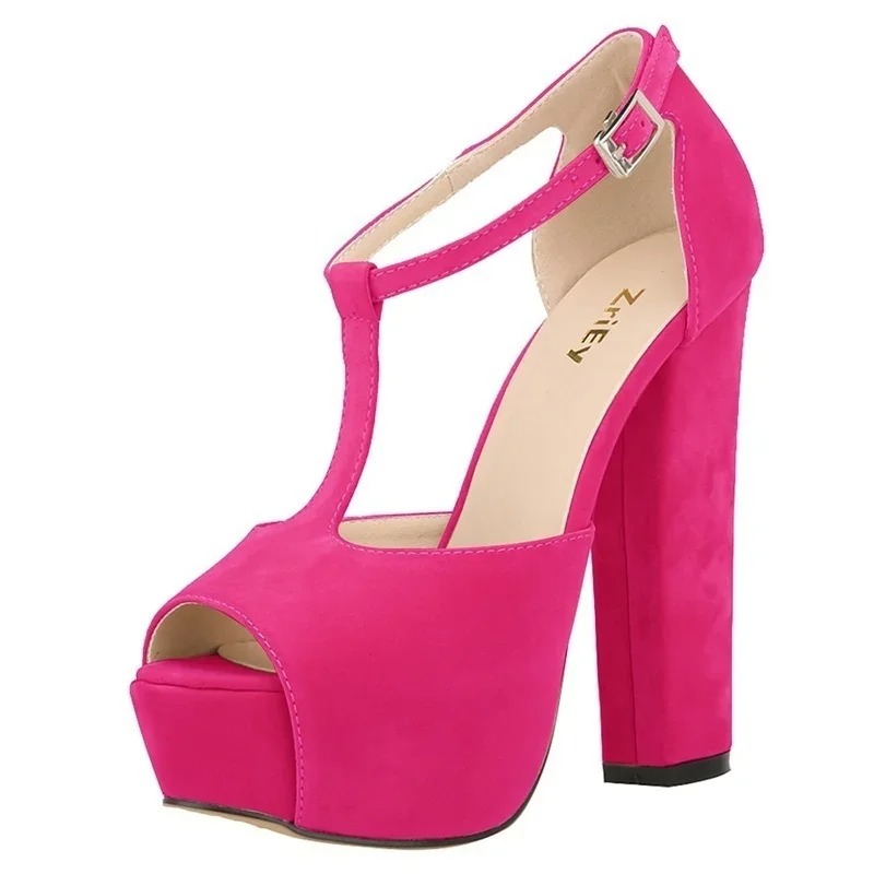 Peep Toe Heels - Damskie sandały letnie seksowne odkryte palce