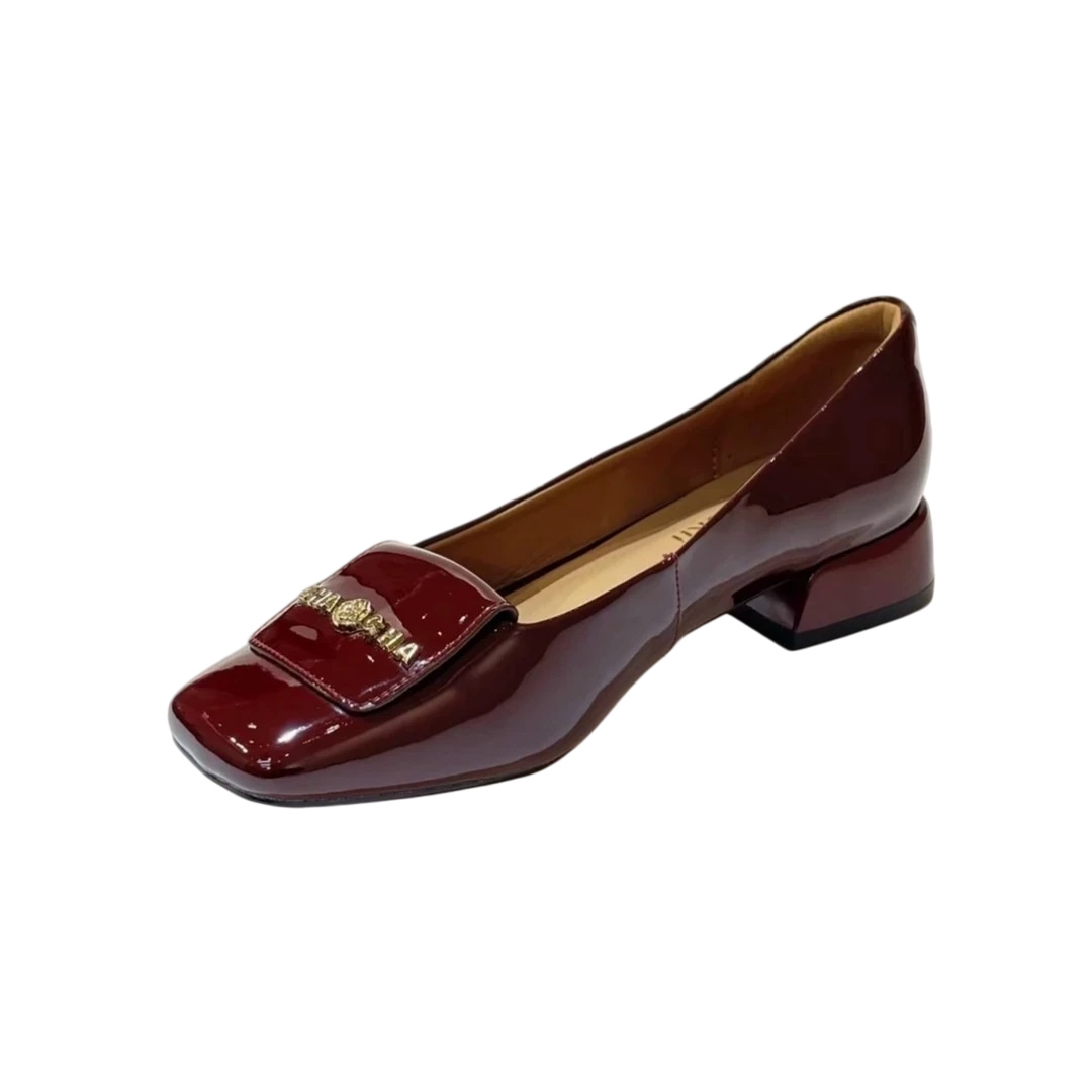 Women'S Shoes In Wide Width - Damskie retro czółenka z kwadratowym noskiem,