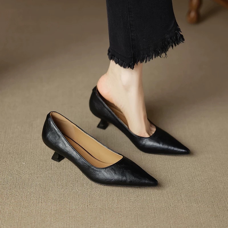 Women Shoes On Sale - Proste szpilki, jesienne, modne, zamszowe, wsuwane,