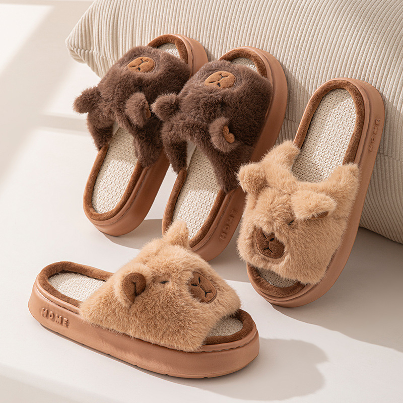 Women'S Shoes Popular - Klapki damskie z konopi, do domu,