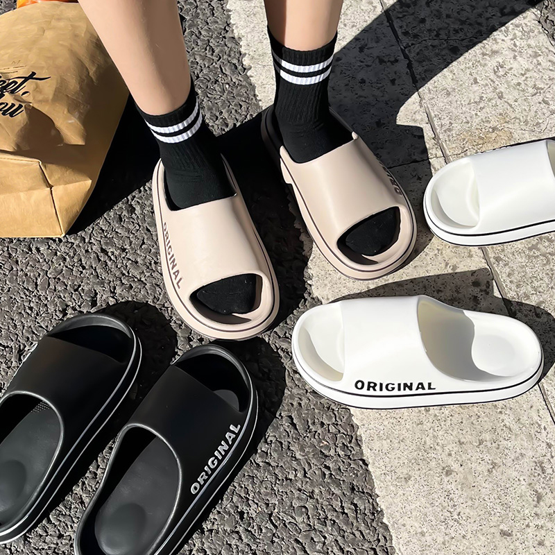 Women Shoes Size To Men - Męskie grube podeszwy, antypoślizgowe kapcie do