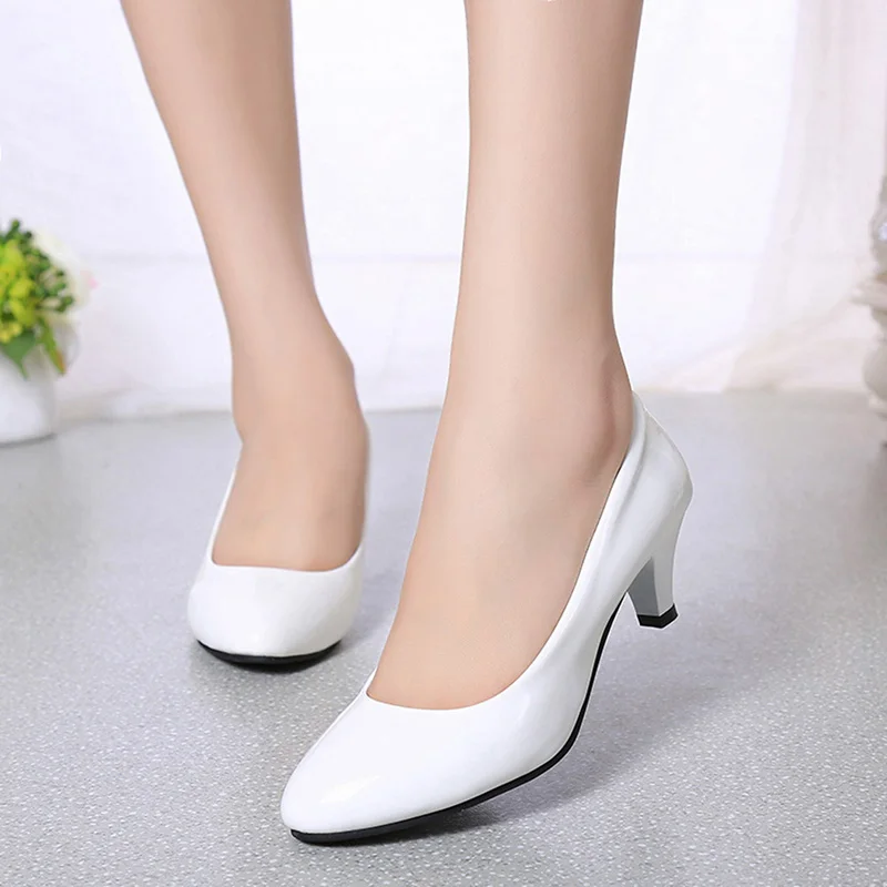 Women'S Shoes Clogs - Damskie czółenka Nude Shallow Mouth Buty