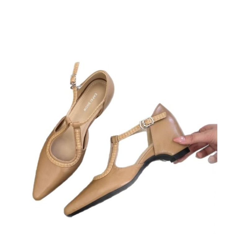 Women'S Shoes Burgundy - Żółte czółenka 2026Will&Zest z paskiem T,
