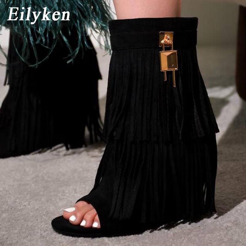 Women Shoes Boots - Eilyken Designerskie Sandały na Koturnie z