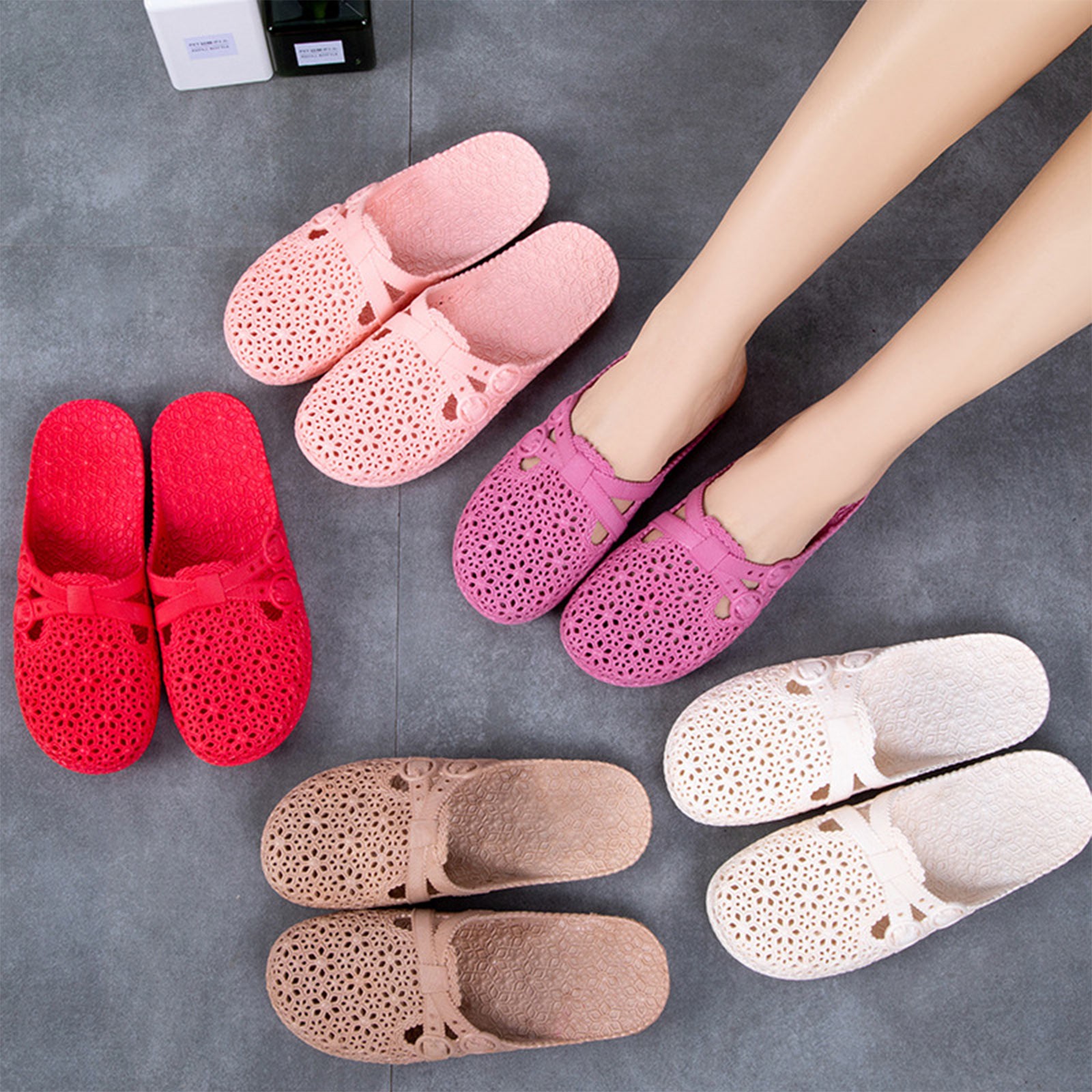 Klapki damskie z odkrytymi pal – Women'S Shoes Popular recenzja i cena