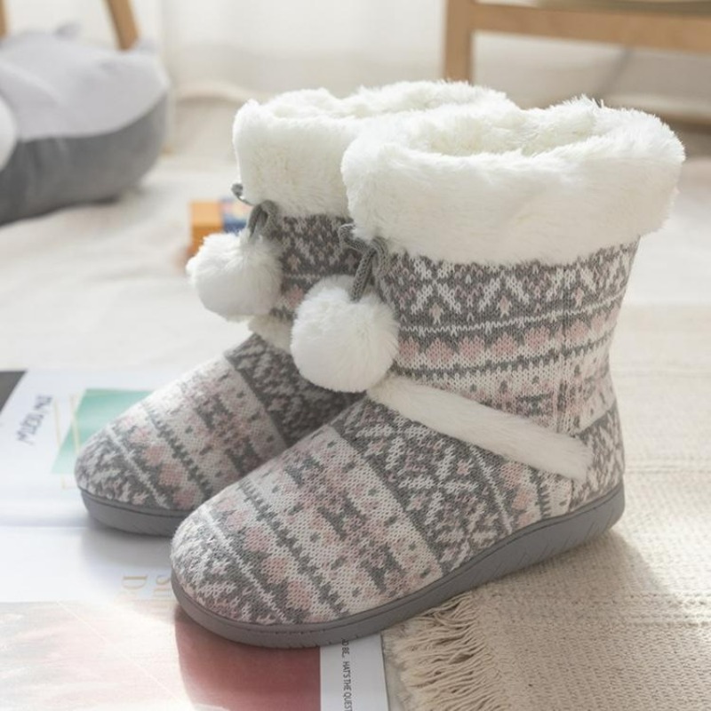 Pluszowe Kapcie Botki Damskie  – Women Shoes Boots recenzja i cena