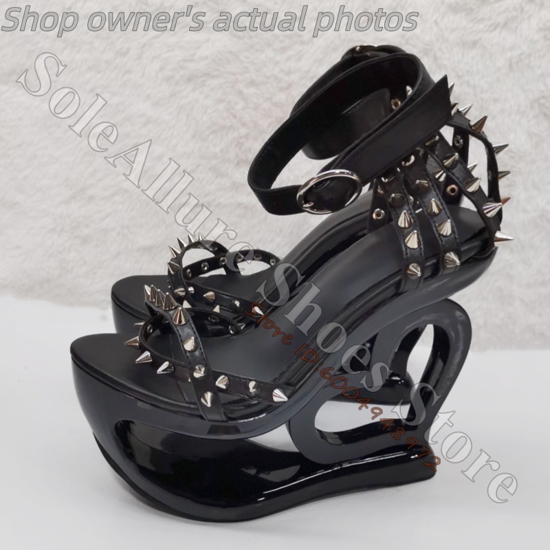 Sandały na koturnie w kolorze  – Peep Toe Heels recenzja i cena