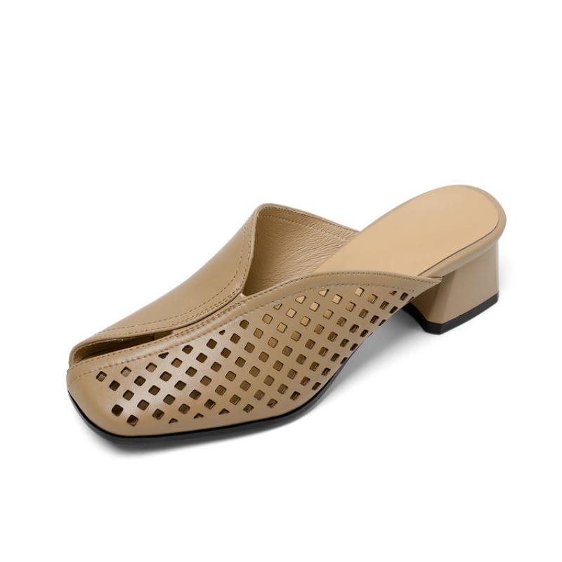Klapki na obcasie  Gruby obcas – Women'S Shoes In Wide Width recenzja i cena