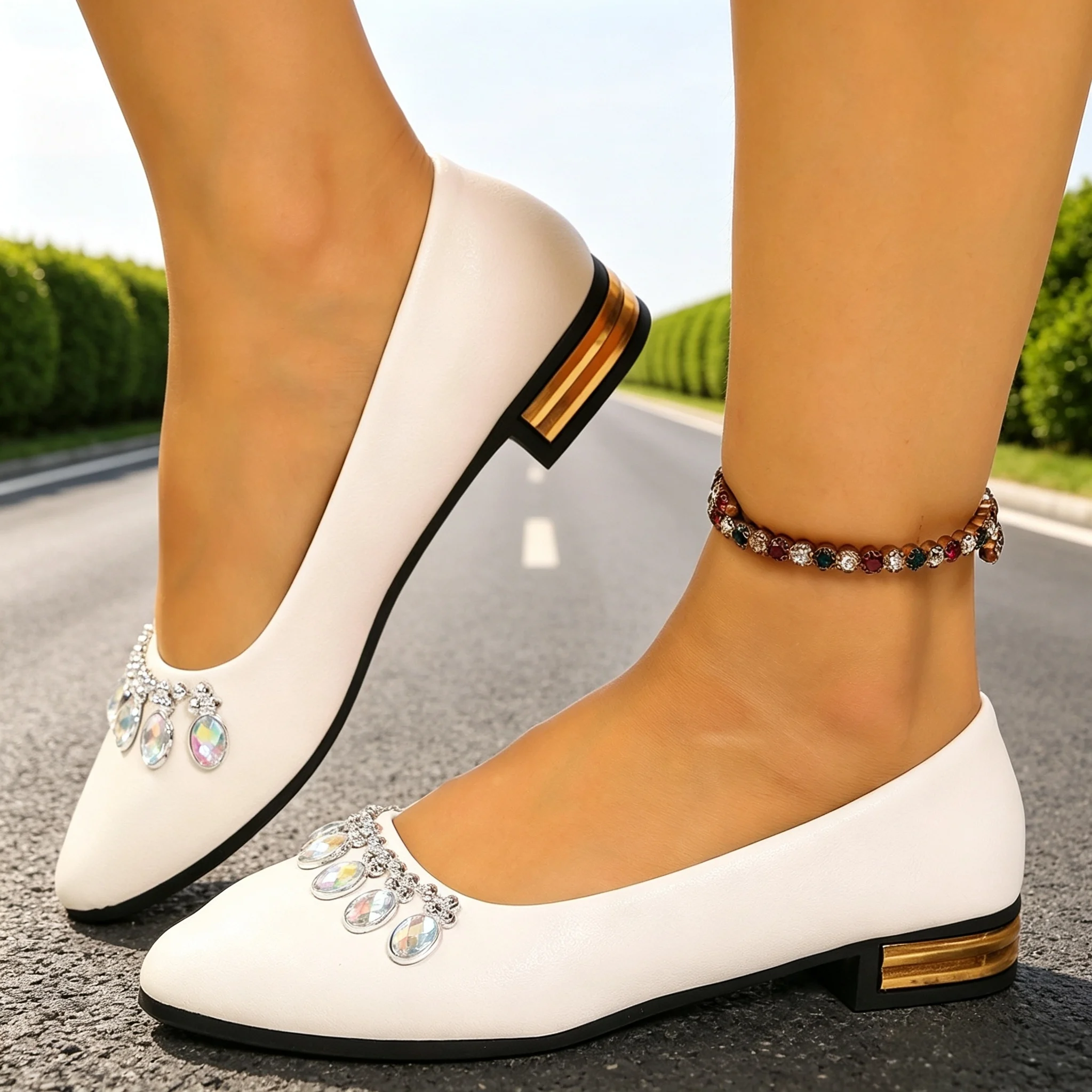 Damskie baleriny z ostrym nosk – Women'S Shoes Popular recenzja i cena