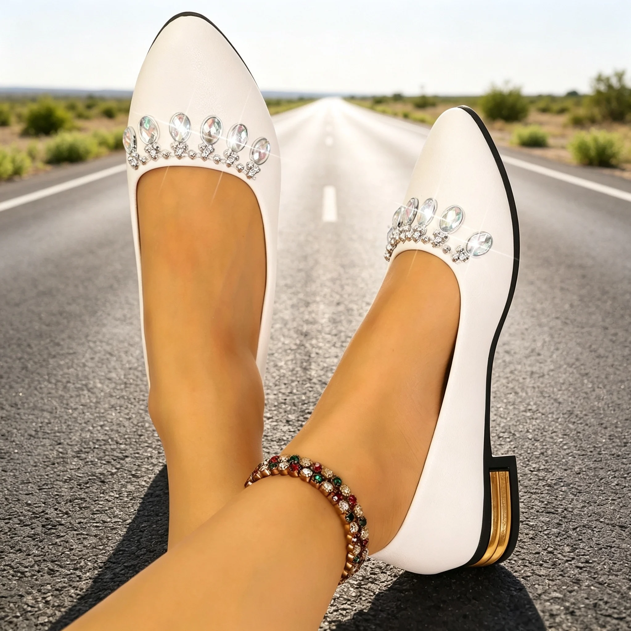Damskie baleriny z ostrym nosk – Women'S Shoes Popular recenzja i cena
