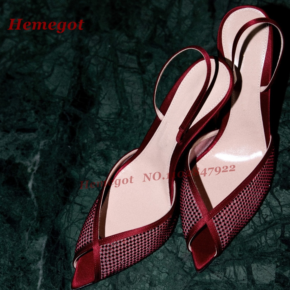 Damskie bordowe satynowe szpil – Women'S Shoes Burgundy recenzja i cena